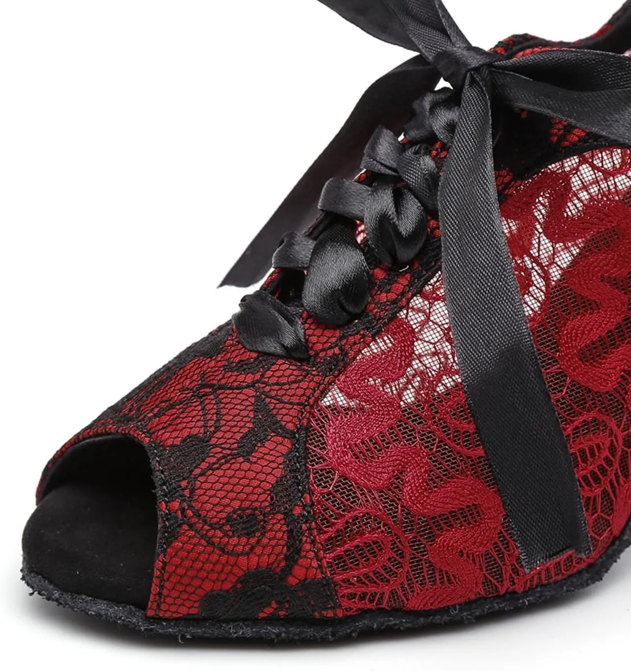 Women's Peep Toe Synthetic Ballroom Morden Tango Party Wedding Practice Professional Dance Shoes