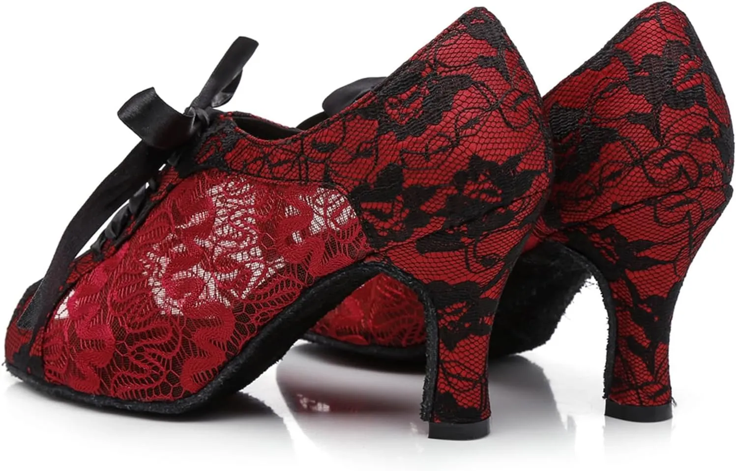 Women's Peep Toe Synthetic Ballroom Morden Tango Party Wedding Practice Professional Dance Shoes