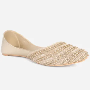 Womens "SHEIN" Embellished Net Khussa