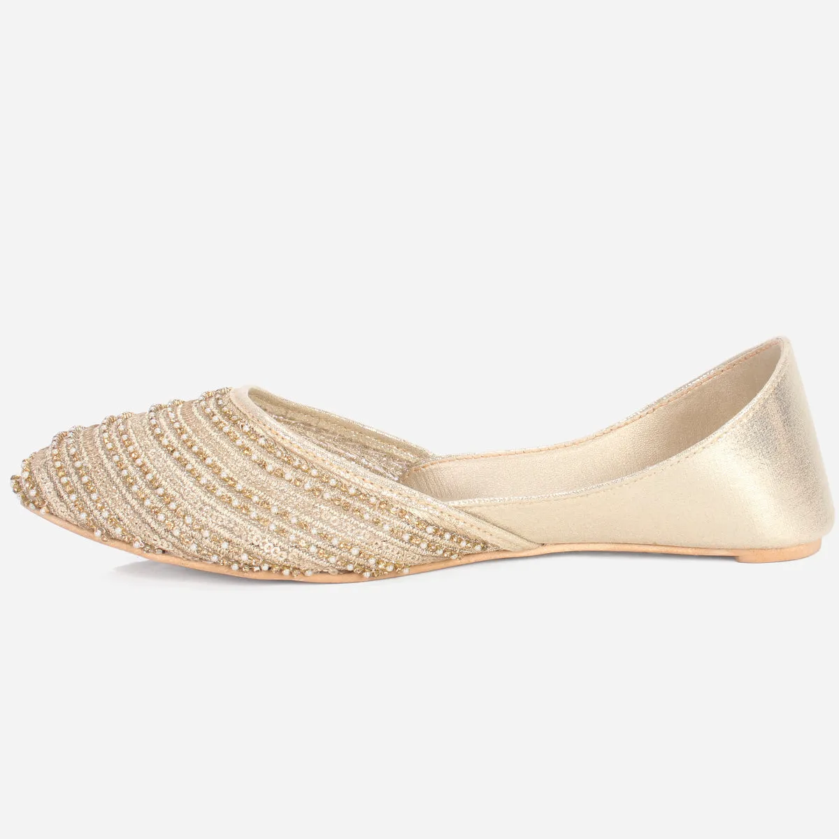 Womens "SHEIN" Embellished Net Khussa