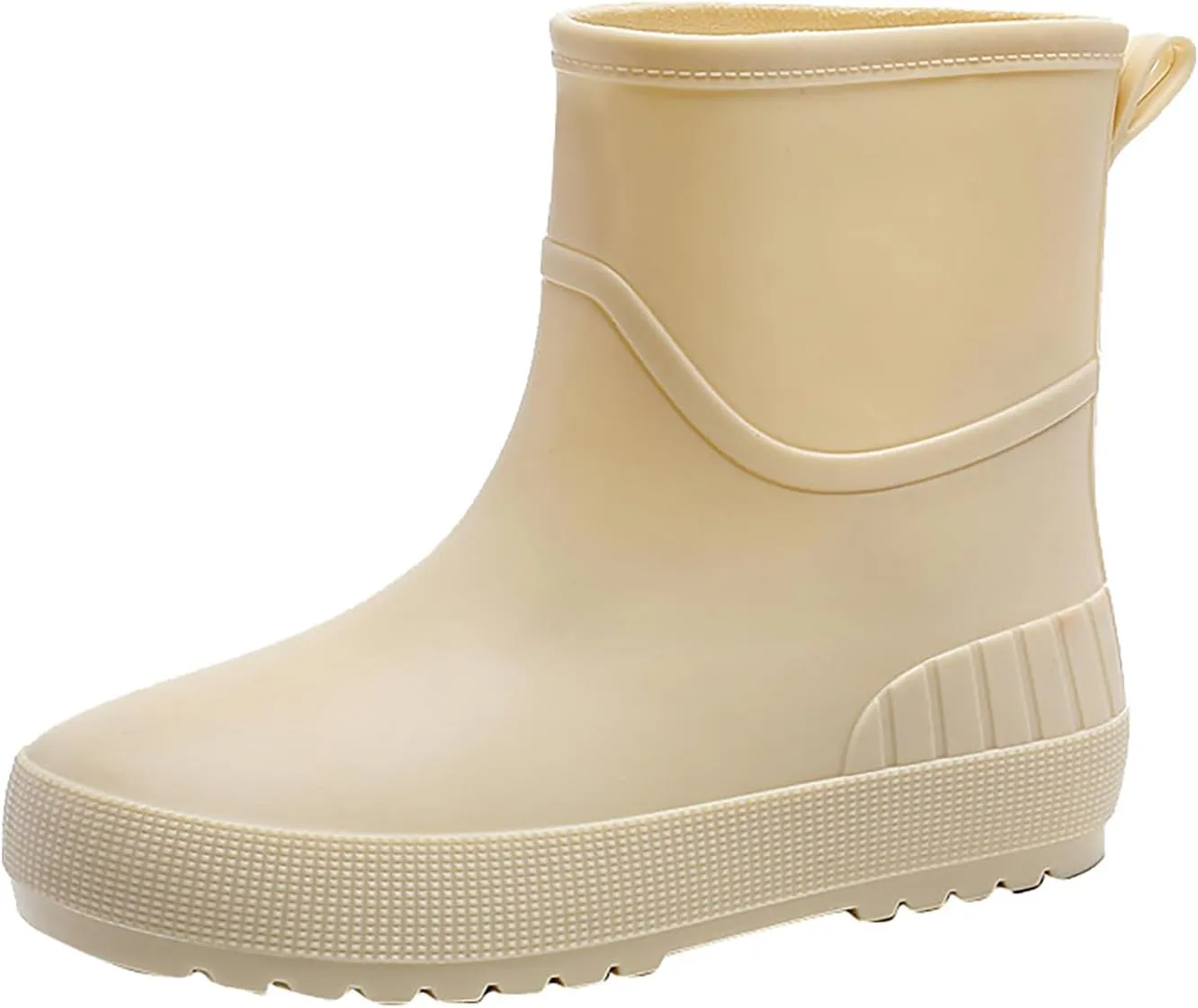 Womens Rain Boots Tall Mens Grounded Footwear Block Heeled Booties Hiking Barefoot Shoes Short Rain Boots for Women Waterproof Garden Shoes Womens Winter Boots