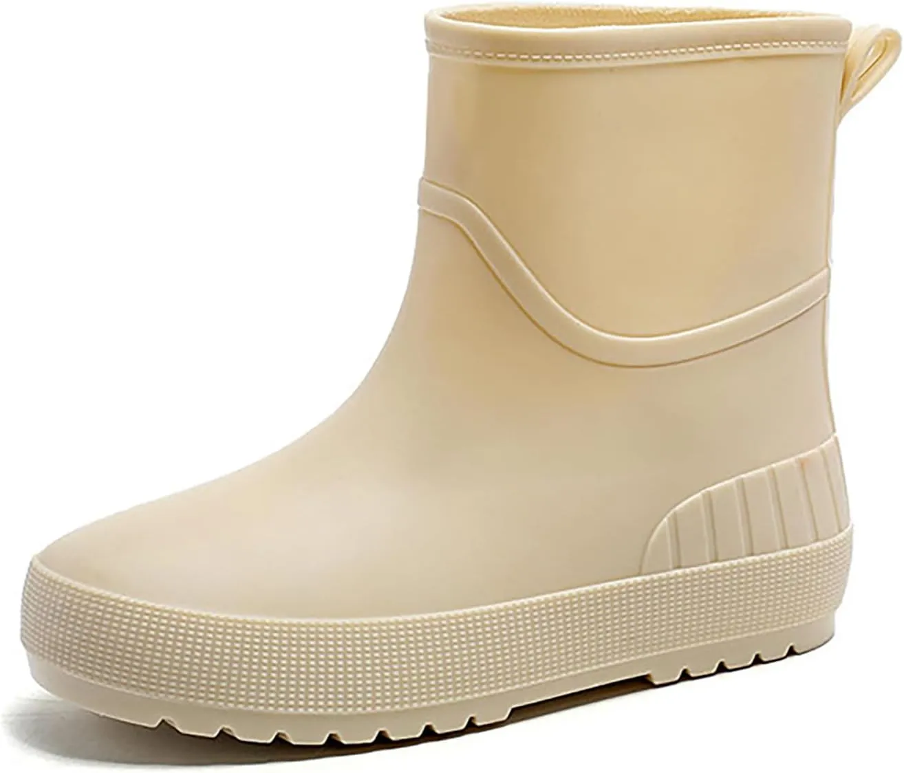 Womens Rain Boots Tall Mens Grounded Footwear Block Heeled Booties Hiking Barefoot Shoes Short Rain Boots for Women Waterproof Garden Shoes Womens Winter Boots